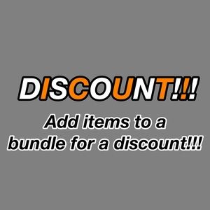DISCOUNT!!! BUNDLE ITEMS TOGETHER FOR A DISCOUNT